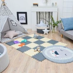 LittleTom Puzzlematte Kombi Grau Beige 16795 + 16792 18 Teile -TONIES Verkäufe 22433077 02