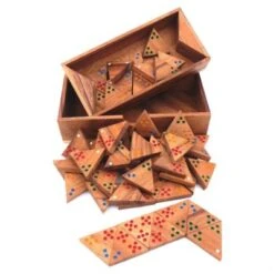 ROMBOL Tridomino - Anspruchsvolle Variante Des Dominospiels Mit Farbpunkten Für 2 - 6 Personen -TONIES Verkäufe 28516358 03