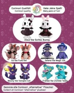 Corimori® Alice Das Gothic-Häschen 26cm Stofftier Plüschtier -TONIES Verkäufe 29117806 06