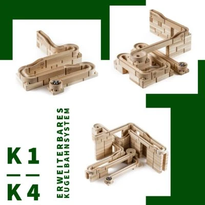 Baumkinder Kugelbahn Holz "K3-Expert" Mit Stecksystem (220 Teile) - Eine Murmelbahn Die Standhält! 8 Baumkinder Kugelbahn Holz "K3-Expert" Mit Stecksystem (220 Teile) - Eine Murmelbahn Die Standhält! – Bild 6