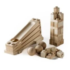 Baumkinder Kugelbahn Holz Ab 1 Jahr Und Stapelturm In Einem Holzspielzeug Vereint - Mini ( 32 Teile) -TONIES Verkäufe 29465009 02