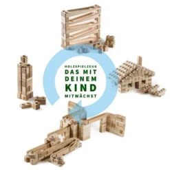 Baumkinder Kugelbahn Holz Ab 1 Jahr Und Stapelturm In Einem Holzspielzeug Vereint - Mini ( 32 Teile) -TONIES Verkäufe 29465009 05