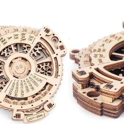 Brightake DIY Holz 3D Puzzle Zusammengesetztes Spielzeug Selbst Montage Mechanische Kalender Holz Getriebe Modell 5 Brightake DIY Holz 3D Puzzle Zusammengesetztes Spielzeug Selbst Montage Mechanische Kalender Holz Getriebe Modell – Bild 3